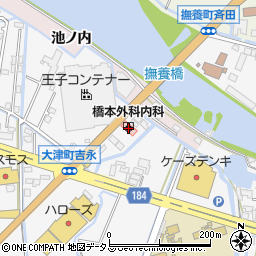 橋本外科内科周辺の地図