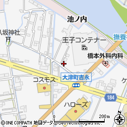 徳島県鳴門市大津町吉永452-7周辺の地図
