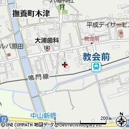徳島県鳴門市撫養町木津585-6周辺の地図