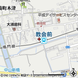 徳島県鳴門市撫養町木津595-15周辺の地図