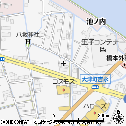 徳島県鳴門市大津町吉永203周辺の地図