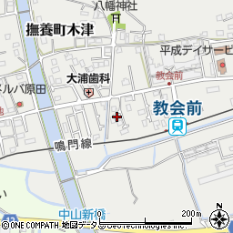 徳島県鳴門市撫養町木津585周辺の地図