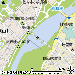 錦帯橋周辺の地図