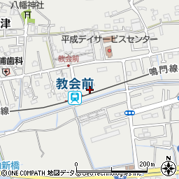 徳島県鳴門市撫養町木津599周辺の地図