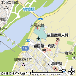岩国四川飯店周辺の地図
