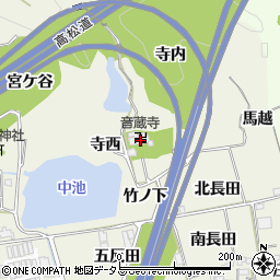 徳島県鳴門市大麻町姫田寺内周辺の地図