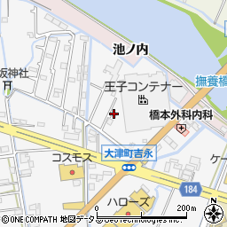 徳島県鳴門市大津町吉永452-11周辺の地図