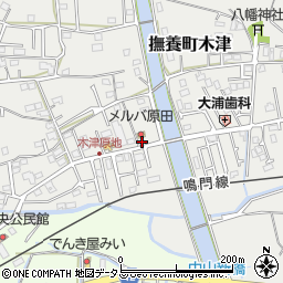 徳島県鳴門市撫養町木津495周辺の地図