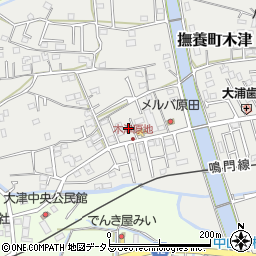 徳島県鳴門市撫養町木津503周辺の地図