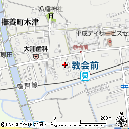 徳島県鳴門市撫養町木津591-8周辺の地図
