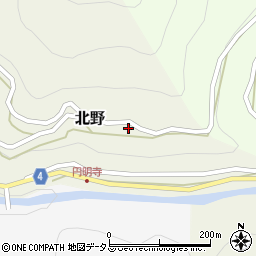 和歌山県海草郡紀美野町北野43周辺の地図