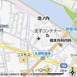 徳島県鳴門市大津町吉永452-22周辺の地図