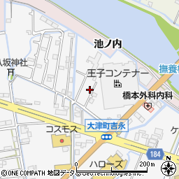 徳島県鳴門市大津町吉永452-9周辺の地図