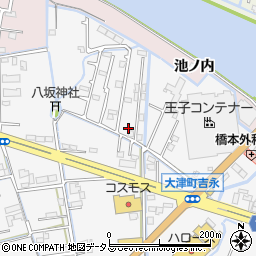 徳島県鳴門市大津町吉永181-3周辺の地図