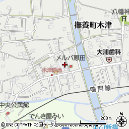 徳島県鳴門市撫養町木津499周辺の地図