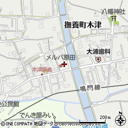 徳島県鳴門市撫養町木津493周辺の地図