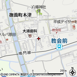 徳島県鳴門市撫養町木津589周辺の地図