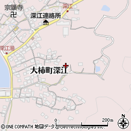 広島県江田島市大柿町深江周辺の地図