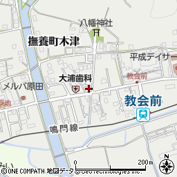 徳島県鳴門市撫養町木津475-2周辺の地図