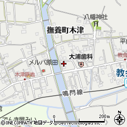 徳島県鳴門市撫養町木津484-16周辺の地図