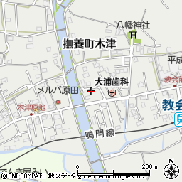 徳島県鳴門市撫養町木津484-17周辺の地図