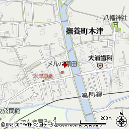 徳島県鳴門市撫養町木津491-6周辺の地図