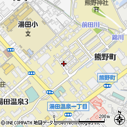 山口県山口市熊野町周辺の地図