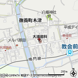 徳島県鳴門市撫養町木津482周辺の地図