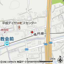 徳島県鳴門市撫養町木津607周辺の地図