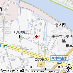 徳島県鳴門市大津町吉永181-34周辺の地図