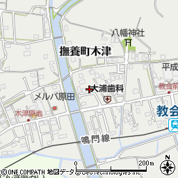 徳島県鳴門市撫養町木津484-11周辺の地図