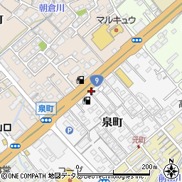 有限会社田原屋　泉町店周辺の地図