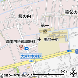 徳島県鳴門市大津町木津野内田10-4周辺の地図