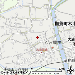 徳島県鳴門市撫養町木津378-8周辺の地図