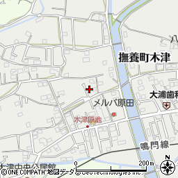 徳島県鳴門市撫養町木津368周辺の地図