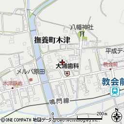 徳島県鳴門市撫養町木津483周辺の地図