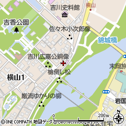 錦川周辺の地図