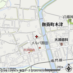 徳島県鳴門市撫養町木津374周辺の地図