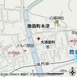徳島県鳴門市撫養町木津485周辺の地図