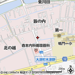 徳島県鳴門市大津町木津野籔の内60-2周辺の地図