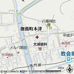 徳島県鳴門市撫養町木津479周辺の地図
