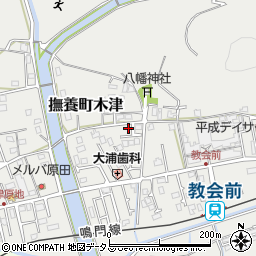 徳島県鳴門市撫養町木津476周辺の地図