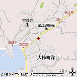 深江郵便局周辺の地図
