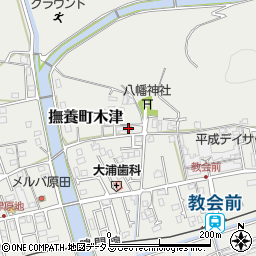 徳島県鳴門市撫養町木津399周辺の地図