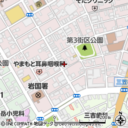 自遊空間 岩国駅前店周辺の地図