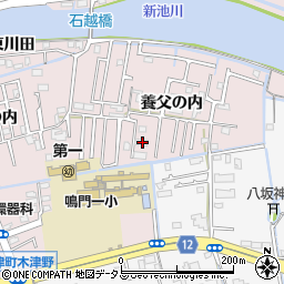 徳島県鳴門市大津町木津野養父の内8周辺の地図