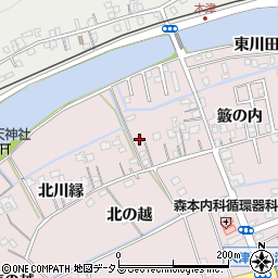 徳島県鳴門市大津町木津野籔の内2周辺の地図