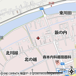 徳島県鳴門市大津町木津野籔の内7周辺の地図