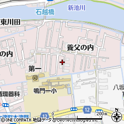 徳島県鳴門市大津町木津野養父の内7周辺の地図