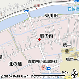 徳島県鳴門市大津町木津野籔の内26周辺の地図